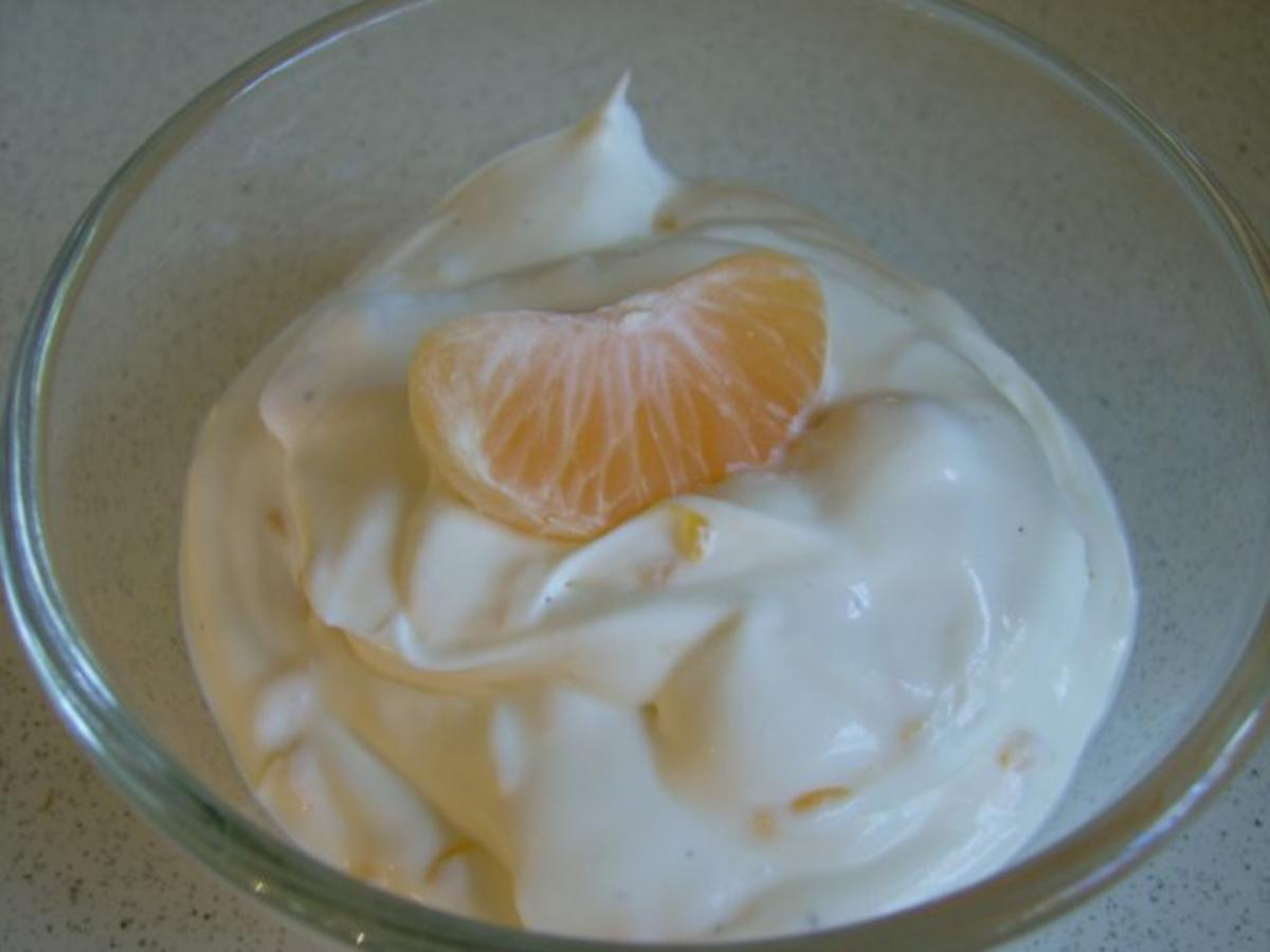 Bilder für Vanille-Mandarinen-Creme Rezept