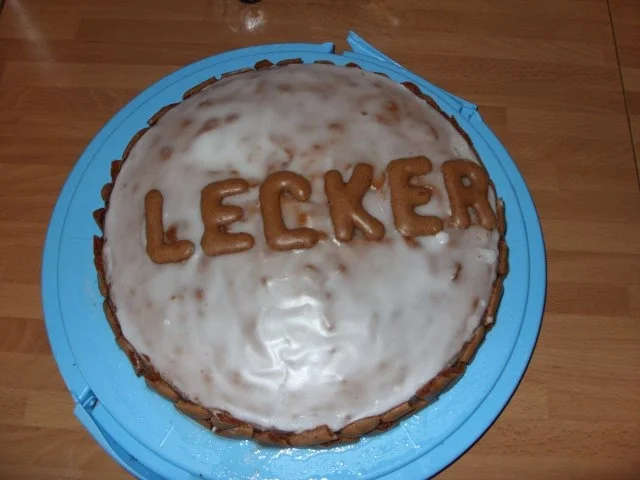Zitronenkuchen mit Buchstaben - Rezept