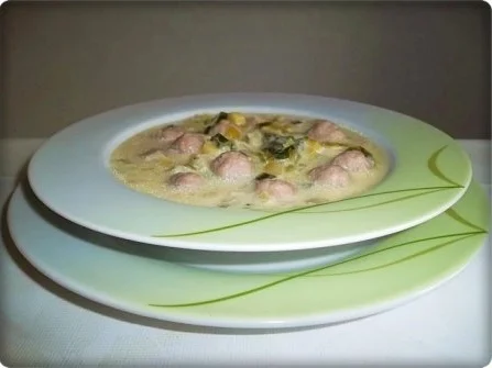 Lauch-Käsesuppe mit Mettwurst  Bällchen - Rezept - Bild Nr. 14