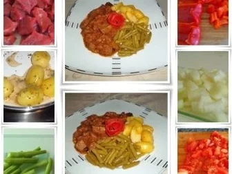 Schmackhaftes Gulasch mit Salbei- Drillinge und grüne Bohnen. - Rezept - Bild Nr. 14