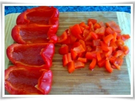 Schmackhaftes Gulasch mit Salbei- Drillinge und grüne Bohnen. - Rezept - Bild Nr. 4