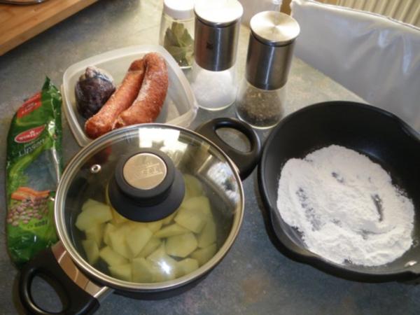 Linseneintopf Linsensuppe süß-sauer - Rezept