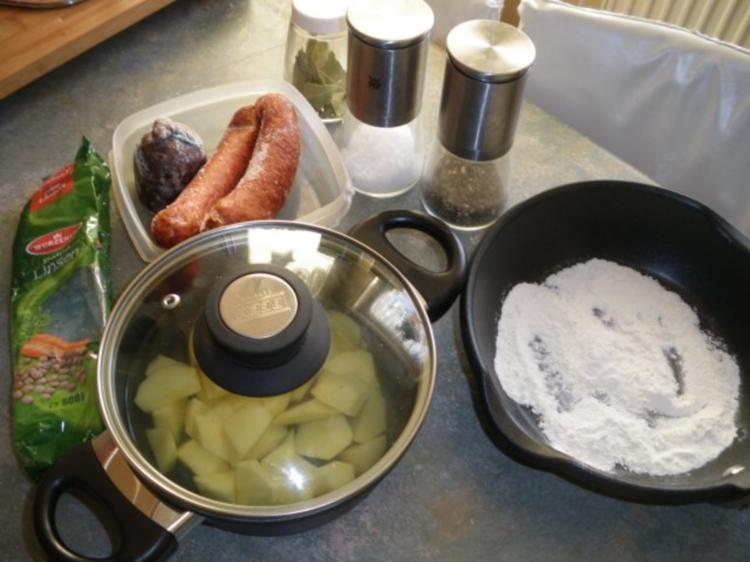 Linseneintopf Linsensuppe süß-sauer - Rezept