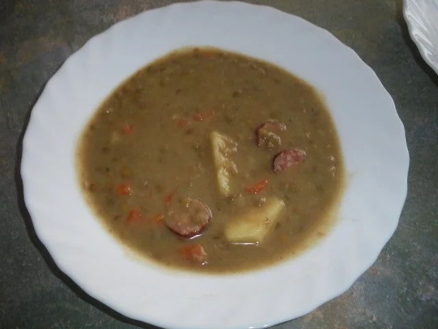 Rezept: Linseneintopf Linsensuppe süß-sauer Bild Nr. 2 Linseneintopf Linsensuppe süß-sauer - Rezept - Bild Nr. 2