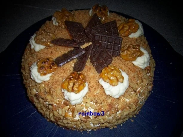 Backen: Fruchtige Mini-Weihnachtstorte mit Nuss und Marzipan-Deko - Rezept - Bild Nr. 11