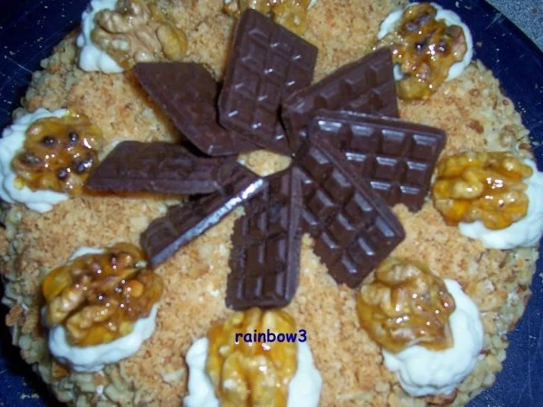 Backen: Fruchtige Mini-Weihnachtstorte mit Nuss und Marzipan-Deko - Rezept - Bild Nr. 12