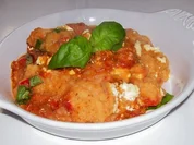 Mediterraner Kartoffelpüree-Gemüse-Auflauf mit Feta - Rezept