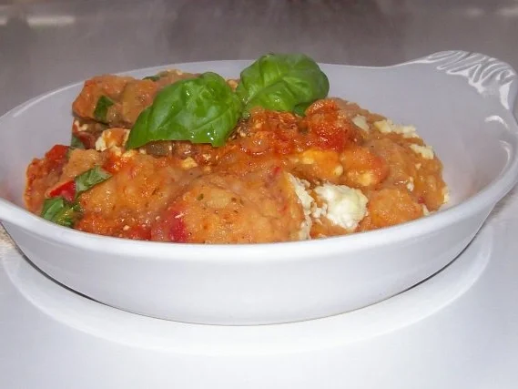 Mediterraner Kartoffelpüree-Gemüse-Auflauf mit Feta - Rezept - Bild Nr. 15