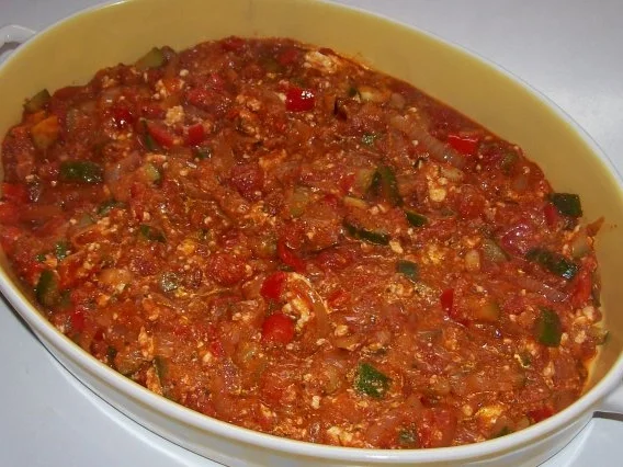 Mediterraner Kartoffelpüree-Gemüse-Auflauf mit Feta - Rezept - Bild Nr. 11