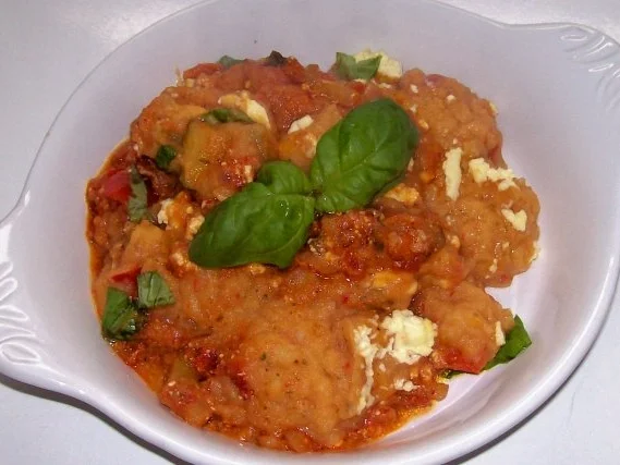 Mediterraner Kartoffelpüree-Gemüse-Auflauf mit Feta - Rezept - Bild Nr. 16