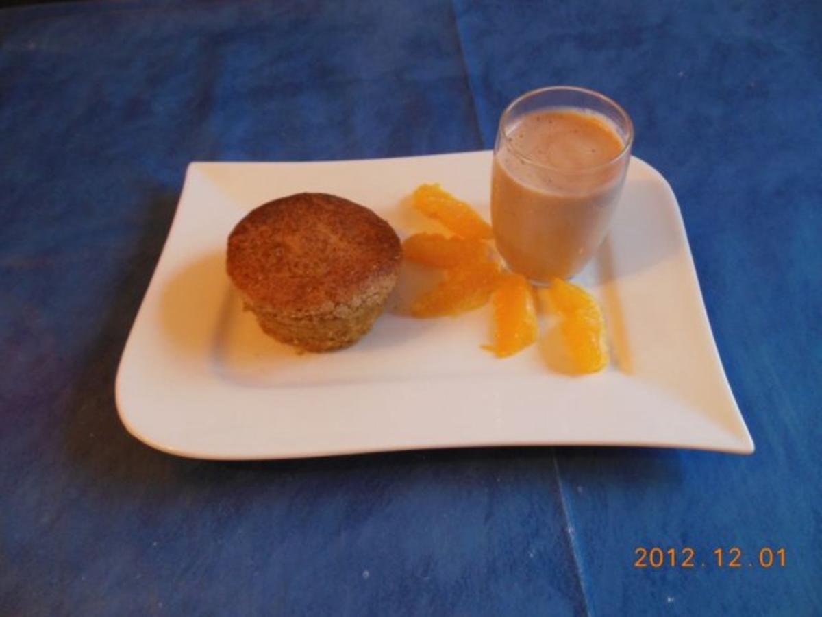 Dessert:Spekulatiussouffle mit Glühweinzabaione und Gewürzclementinen - Rezept - Bild Nr. 2