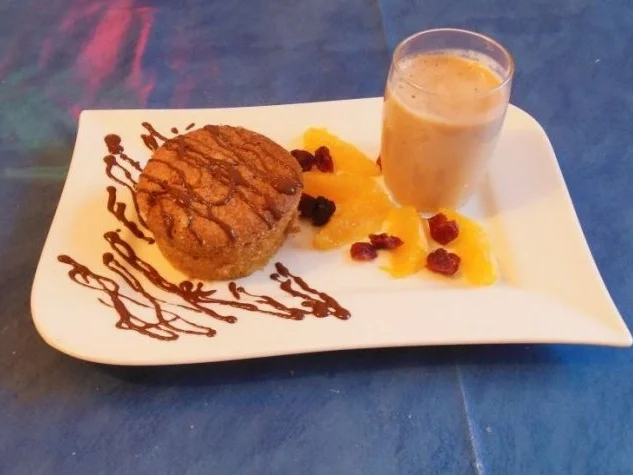 Dessert:Spekulatiussouffle mit Glühweinzabaione und Gewürzclementinen - Rezept