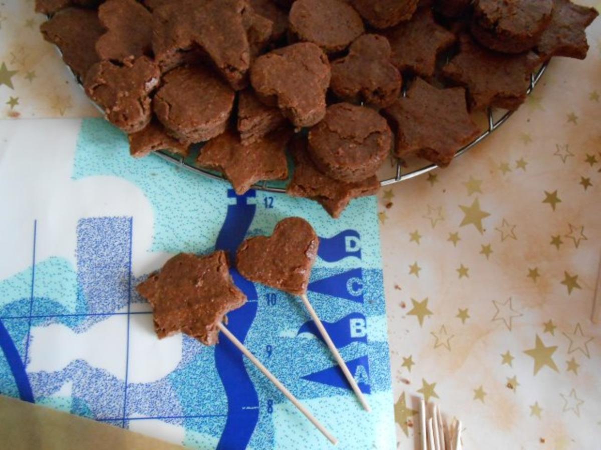 Bilder für Leckere Lebkuchen-Lollis mit Schokoüberzug - nicht nur für Kids :-) - Rezept