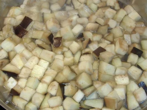 Auberginen-Kartoffel-Auflauf mit rosa gebratenes US-Beef - Rezept - Bild Nr. 3