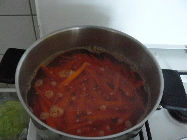 Rezept: Kabeljaufilet auf Möhrenstreifen Bild Nr. 4 Kabeljaufilet auf Möhrenstreifen - Rezept - Bild Nr. 4