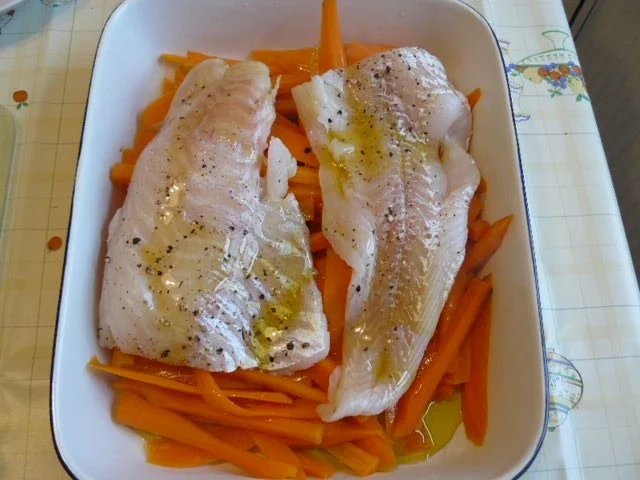 Rezept: Kabeljaufilet auf Möhrenstreifen Bild Nr. 6 Kabeljaufilet auf Möhrenstreifen - Rezept - Bild Nr. 6