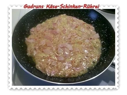 Eier: Käse-Schinken-Rührei â la Gudrun - Rezept - Bild Nr. 5