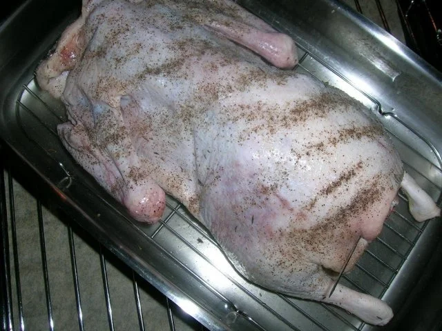 1. Advent-Menü (Entenbraten mit gezupftem Rotkohl , Riesengarnelen auf winterlichem Salat - Rezept - Bild Nr. 6