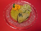 Iberico Schweinchen in Madeirasauce, Spitzkohlgemüse mit Speck, Karotten, und Süßkartoffel - Rezept