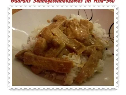 Geflügel: Sahnegeschnetzeltes im Asia-Stil - Rezept