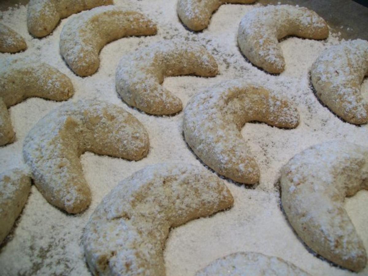 Vanillekipferl im Blech