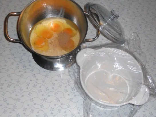 "Oma Friede`s" - Altdeutscher Eierstich     (Rzpt. um 1910) - Rezept - Bild Nr. 3