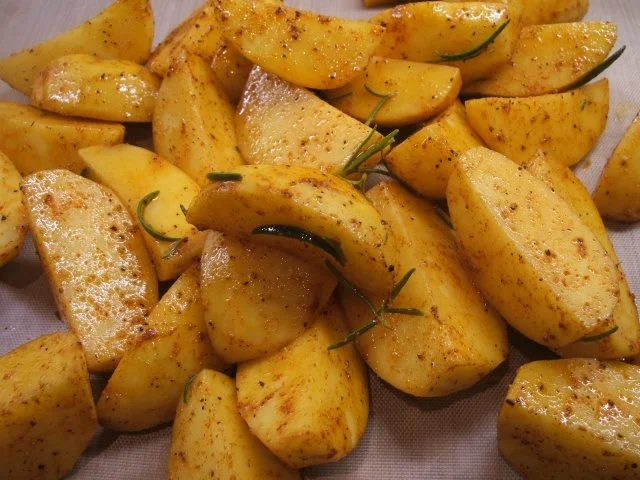 Geflügel: Marinierte Hähnchenschenkel aus dem Rohr mit Ofenkartoffeln - Rezept - Bild Nr. 14