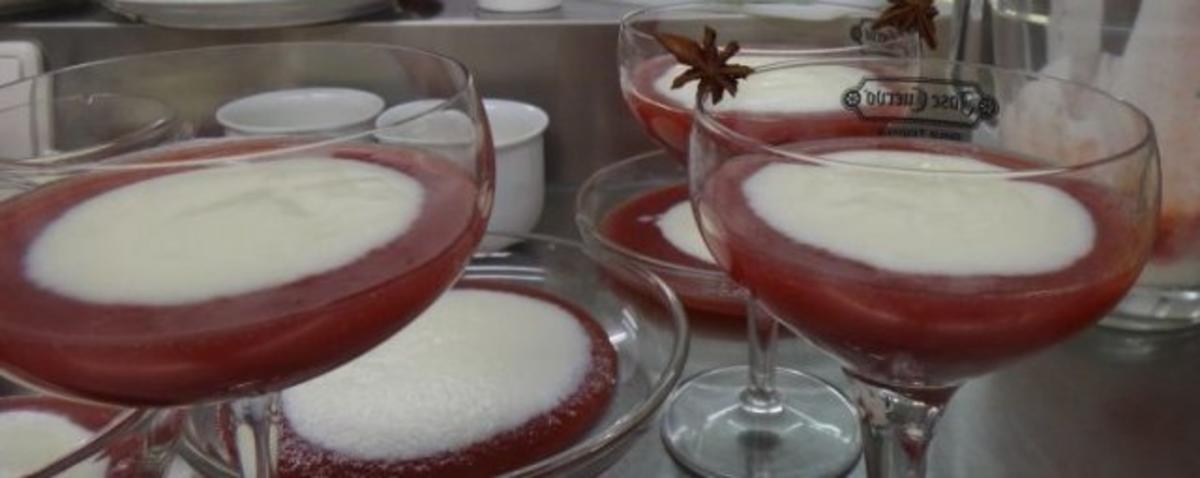 Bilder für Buttermilchcreme mit weihnachtlicher Apfel-Kirsch-