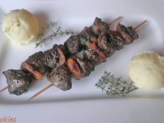 Fruchtige Hähnchenleber - Salbei - Spieße ... - Rezept