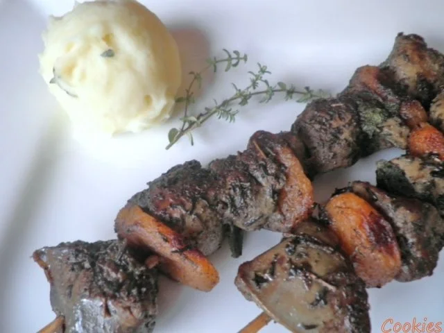 Fruchtige Hähnchenleber - Salbei - Spieße ... - Rezept - Bild Nr. 2