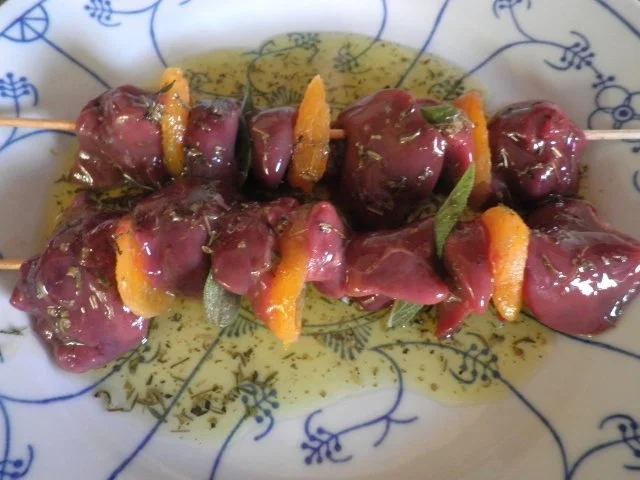 Fruchtige Hähnchenleber - Salbei - Spieße ... - Rezept - Bild Nr. 5