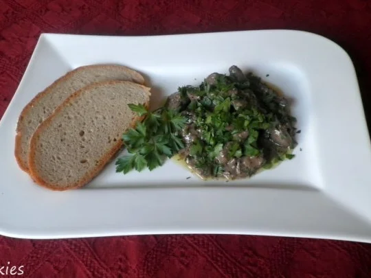 Beschwipstes Hähnchenleber - Geschnetzeltes - Rezept - Bild Nr. 2