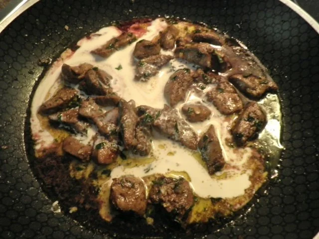 Beschwipstes Hähnchenleber - Geschnetzeltes - Rezept - Bild Nr. 10