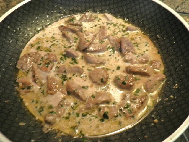 Beschwipstes Hähnchenleber - Geschnetzeltes - Rezept - Bild Nr. 11