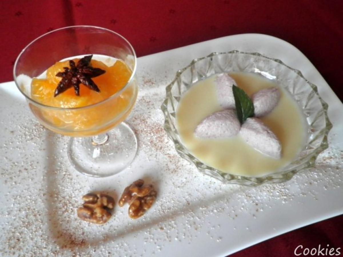 Glühwein - Mousse auf Marzipan - Soßenspiegel ... - Rezept - Bild Nr. 4