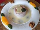 Glühwein - Mousse auf Marzipan - Soßenspiegel ... - Rezept