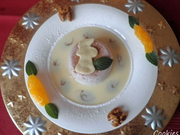 Rezept: Glühwein - Mousse auf Marzipan - Soßenspiegel ... Bild Nr. 3 Glühwein - Mousse auf Marzipan - Soßenspiegel ... - Rezept - Bild Nr. 3