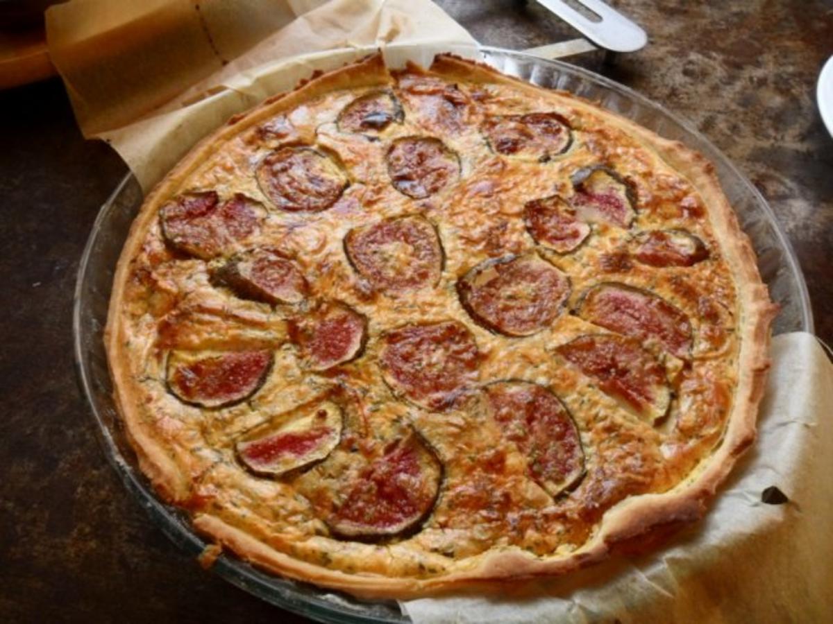 Bilder für Ziegenkäse-Feigen-Tarte Rezept