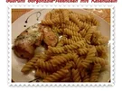 Geflügel: Gorgonzola-Hähnchen mit Käsenudeln - Rezept