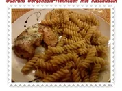Geflügel: Gorgonzola-Hähnchen mit Käsenudeln - Rezept