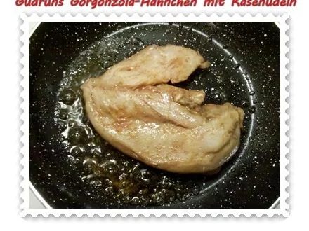 Rezept: Geflügel: Gorgonzola-Hähnchen mit Käsenudeln Bild Nr. 7 Geflügel: Gorgonzola-Hähnchen mit Käsenudeln - Rezept - Bild Nr. 7