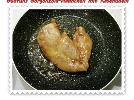 Rezept: Geflügel: Gorgonzola-Hähnchen mit Käsenudeln Bild Nr. 8 Geflügel: Gorgonzola-Hähnchen mit Käsenudeln - Rezept - Bild Nr. 8