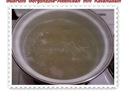 Rezept: Geflügel: Gorgonzola-Hähnchen mit Käsenudeln Bild Nr. 11 Geflügel: Gorgonzola-Hähnchen mit Käsenudeln - Rezept - Bild Nr. 11