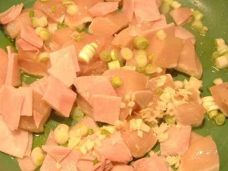 Hähnchenragout mit Kartoffelsauce überbacken - Rezept - Bild Nr. 3