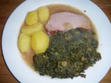 Kasseler mit Grünkohl und Kartoffeln - Rezept