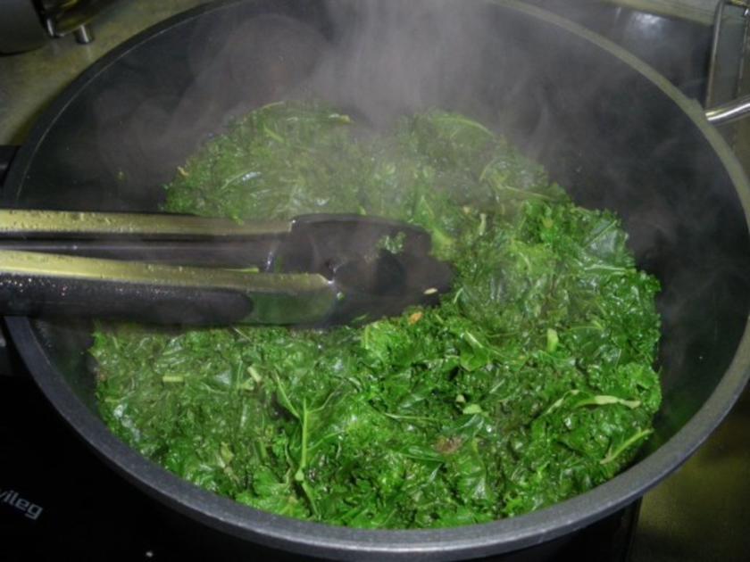 Kasseler mit Grünkohl und Kartoffeln - Rezept