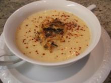 Suppen: Meine Grießsuppe aus Polenetagrieß mit Parmesan-Zwiebeln - Rezept