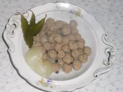 "Oma - Friede`s" Fleischklößchen als Einlage für Frikassèe u. klare Suppen (Rzpt. um 1910) - Rezept