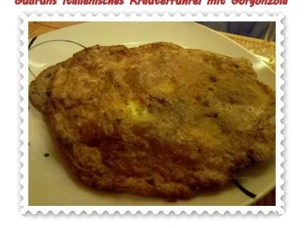 Eier: Italienisches Rührei mit Gorgonzola und Burgunderschinken - Rezept