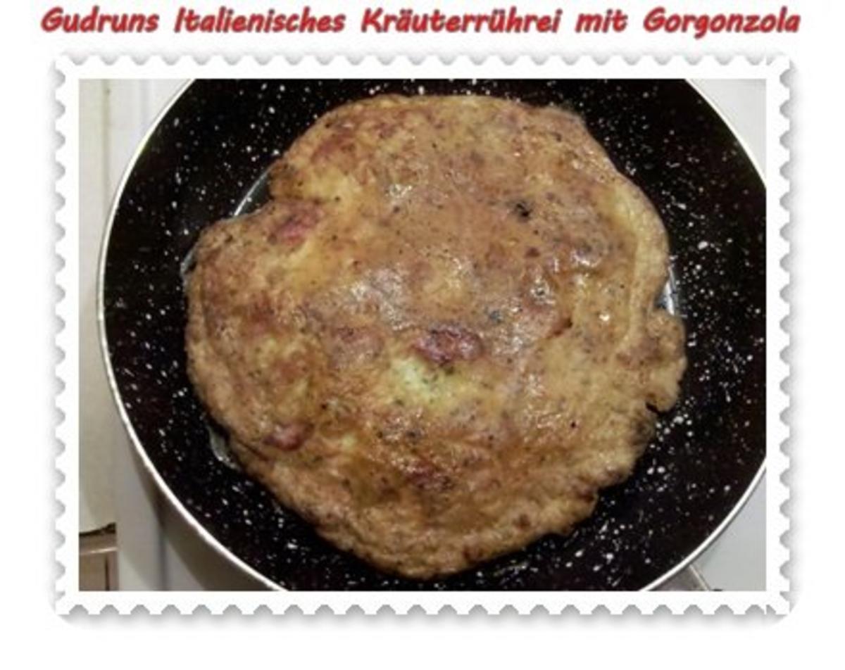 Eier: Italienisches Rührei mit Gorgonzola und Burgunderschinken - Rezept - Bild Nr. 6